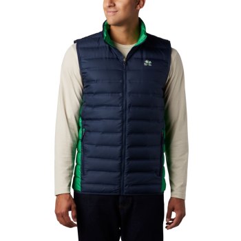 Columbia Gilet Heren, Collegiate Lake 22 Reversible - Notre Dame Donkerblauw Groen, 01KNWLJSE